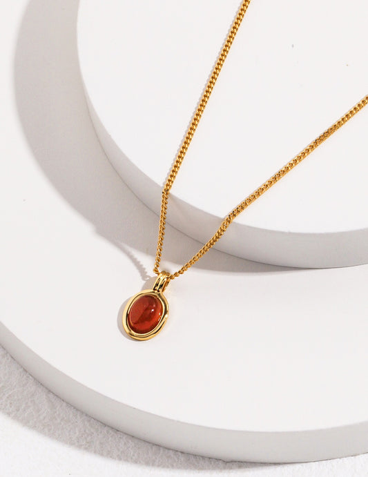 Luxury Red Agate necklace